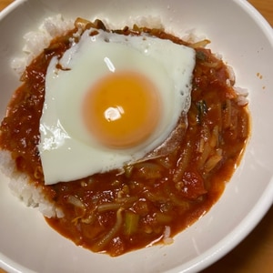 ＊ミートソースの残りでキーマカレー＊